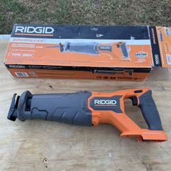 Ridgid Cordless Brushless 18v Reciprocating Saw Tool Only 