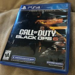 Call Of Duty Black Ops 6 PS4 New 