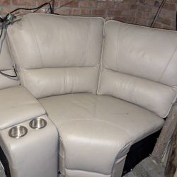 Corner Couch With Cup Holder And Compartment