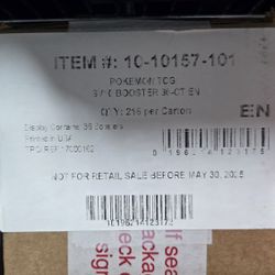 Pokemon Destined Rivals Booster Box Case