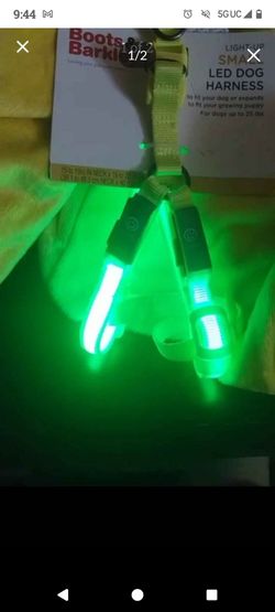 New Small Light Up Led Dog Harness