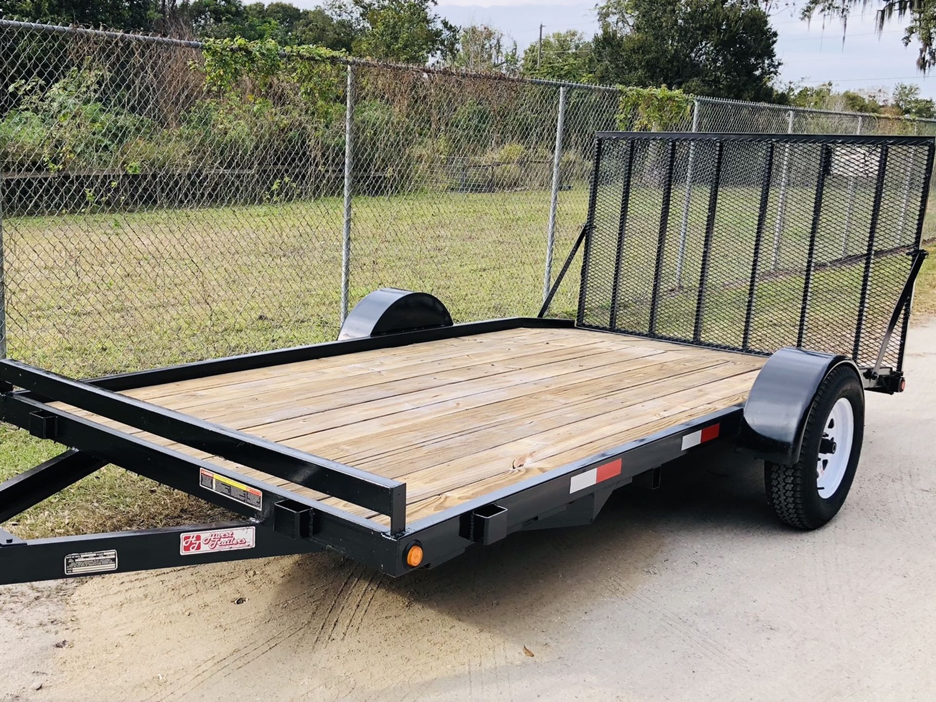 6.5x14 Flatbed Trailer With Ramp