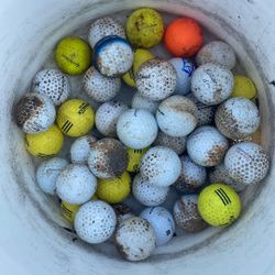Bucket Of Golf Balls
