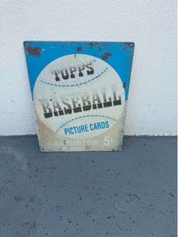 Topps metal sign $15