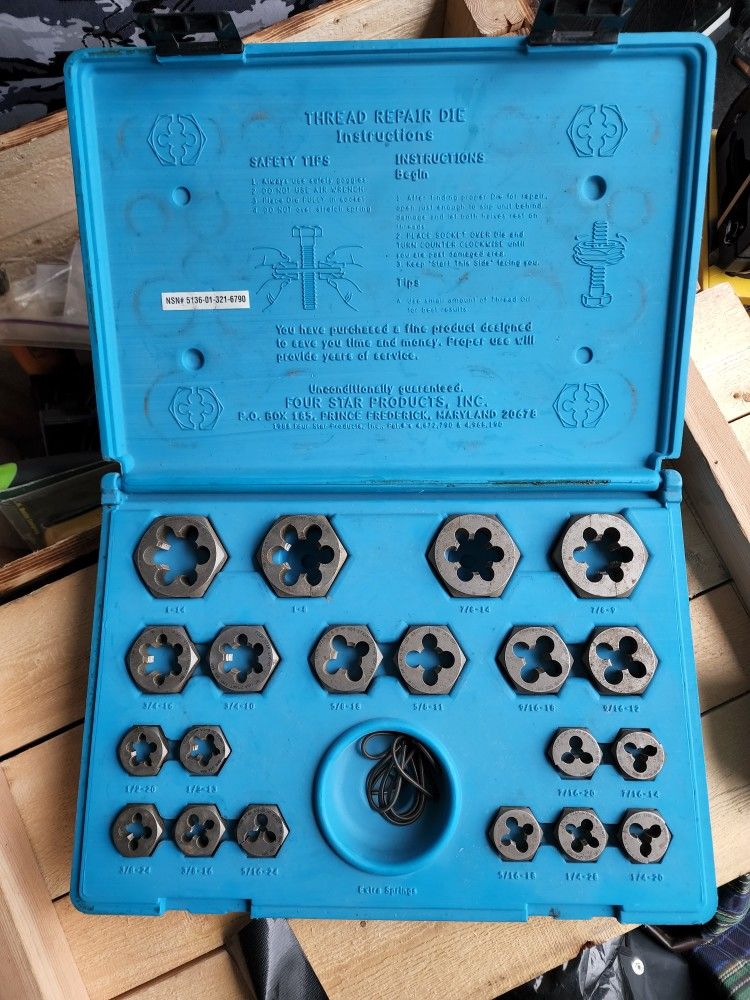 FOUR STAR PRODUCTS Thread Die Repair Kit S2089