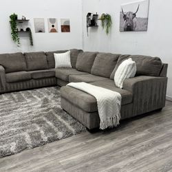 Grey Sectional Couch - Free Delivery 