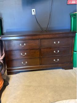 6 cabinet dresser