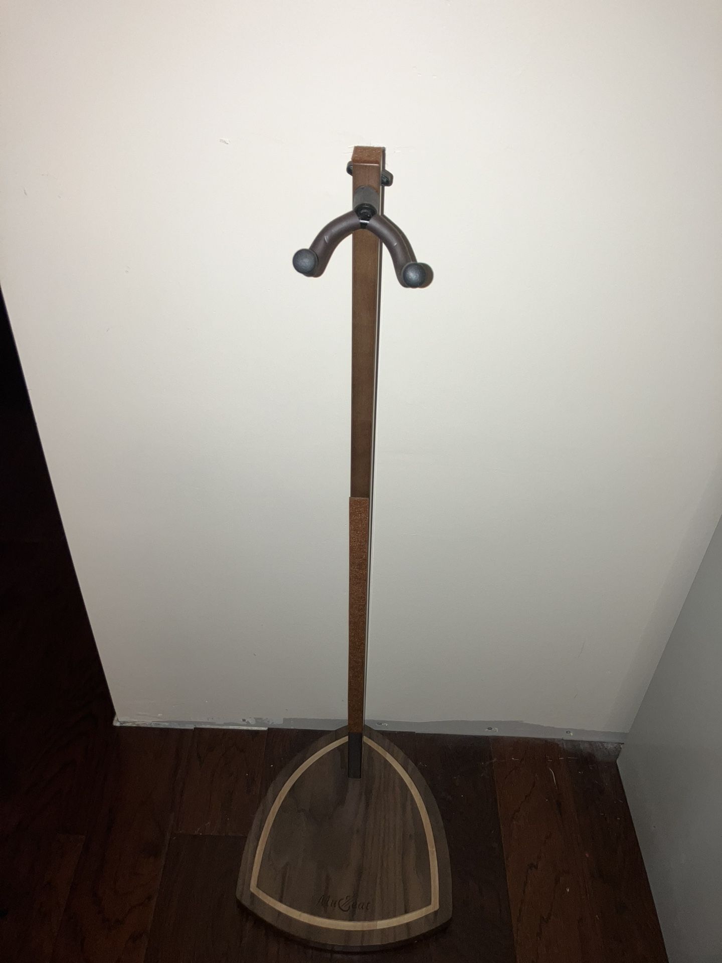 Acoustic Guitar Stand, Wood Guitar Stands Floor for Acoustic Guitar, Wooden Guitar Stand for Electric Guitar, Mandolin, Black Walnut Guitar Hanging St