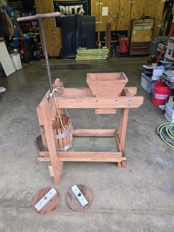 Wooden Fruit Cider Press