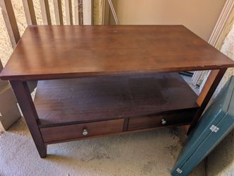 Wooden TV stand/ coffee table, sturdy