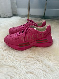 Size 37 Pink Gucci Sneakers Brand New
