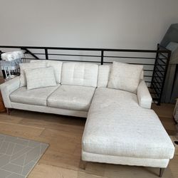 SOFA COUCH WITH FLIP CHAISE SECTIONAL