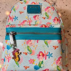 Loungefly Pink A La Mode Ariel Backpack NWT