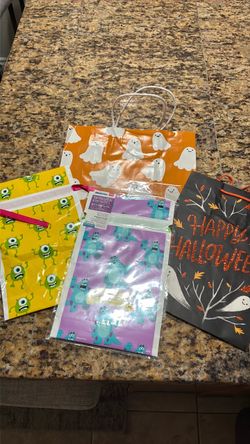 Halloween bags & monsters inc.
