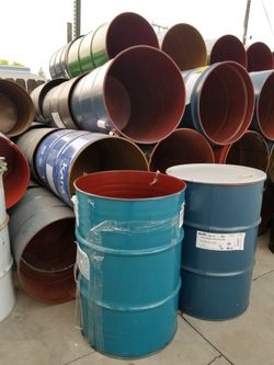 55 GALLON METAL BARRELS 