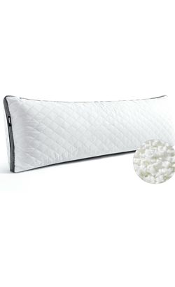 Body Pillow with Shredded Foam Fill & silk cover