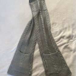 New Sparkling Light Grey Pocket Scarf