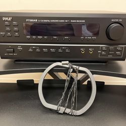 Pyle Wireless Bluetooth Power Amplifier System-420W 5.1 Channel Home Theater Surround Sound Audio Stereo Receiver Box w/RCA,AUX,Mic w/Echo,Remote,Supp