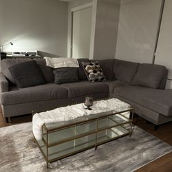 Modern Living Room Set – Couch, Coffee Table, Rug