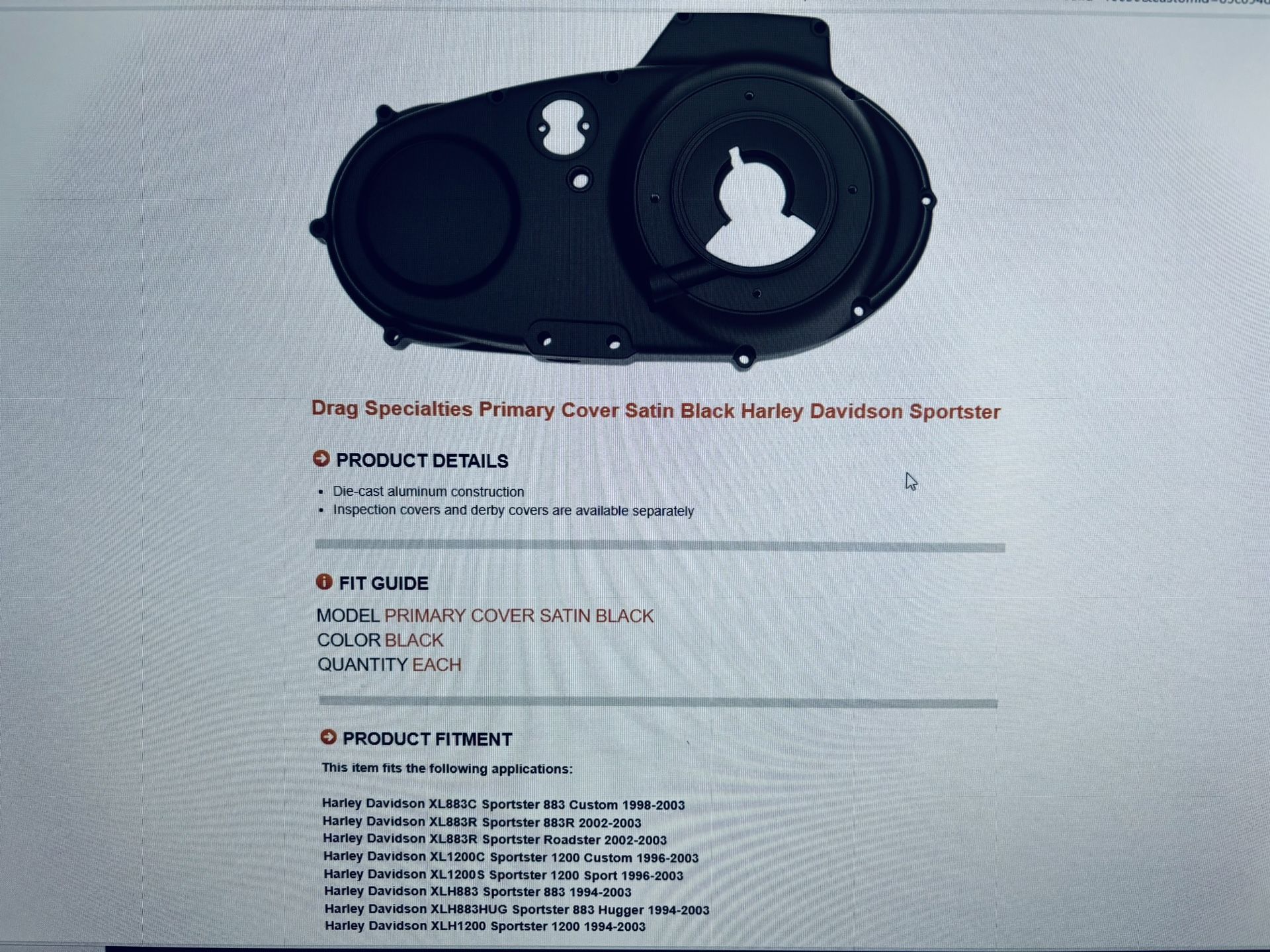 Primary Cover For Motorcycle