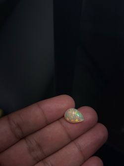 4.2 Ct Natural Ethiopian Opal Pear Cabochon