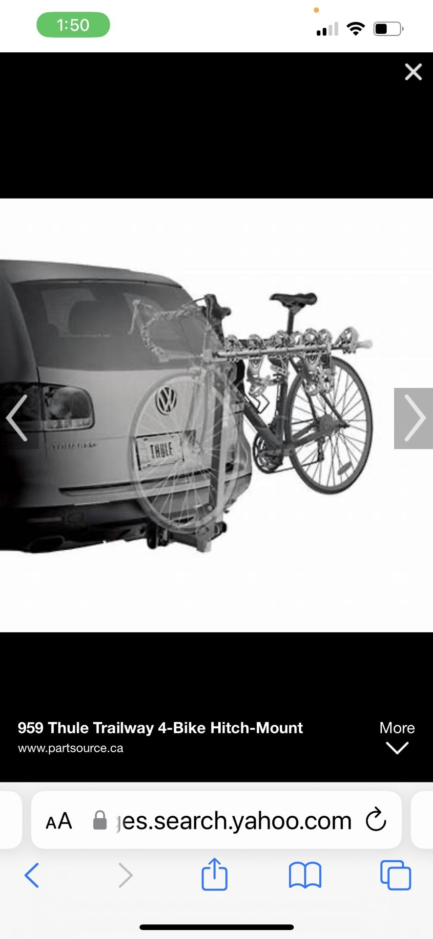 Thule Trailway 959 4-Bike Carrier