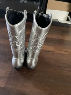 Silver Cowgirl Boots