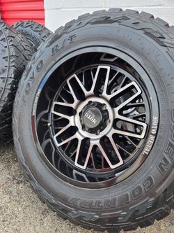 Set wheels 20x10 ford f150 big tires 35 12.50 20