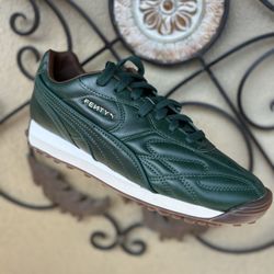 Puma Avanti L Fenty Women’s Size 8.5 Dark Myrtle Leather Sneakers
