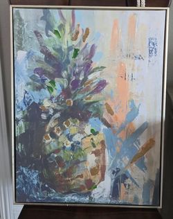 Abstract Pineapple Painting