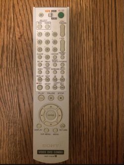 Sony TV and DVD remote