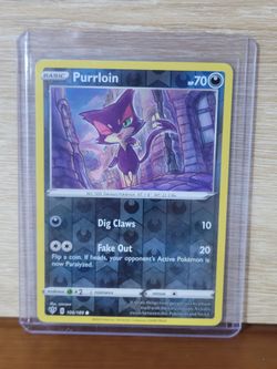 Purrloin Pokémon TCG Card Reverse Holographic - Mint
