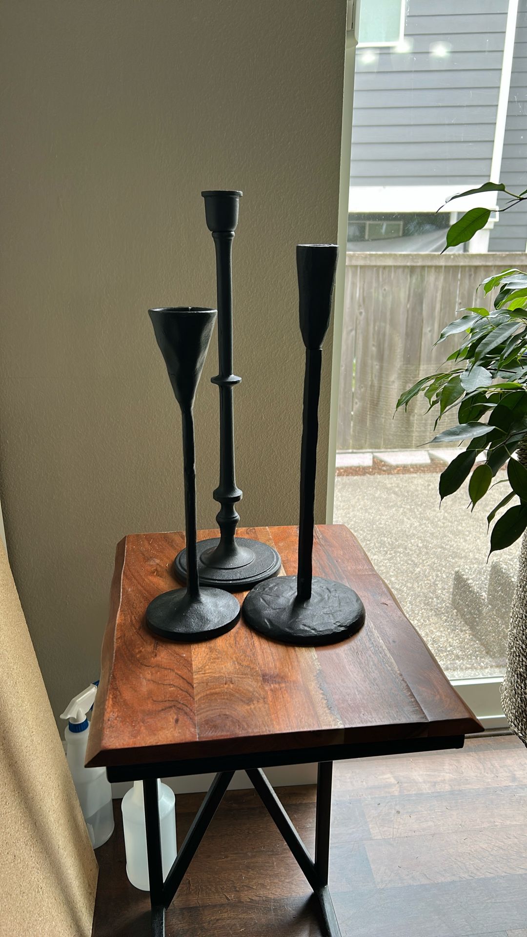 Metal Candle Holders Set Of 3