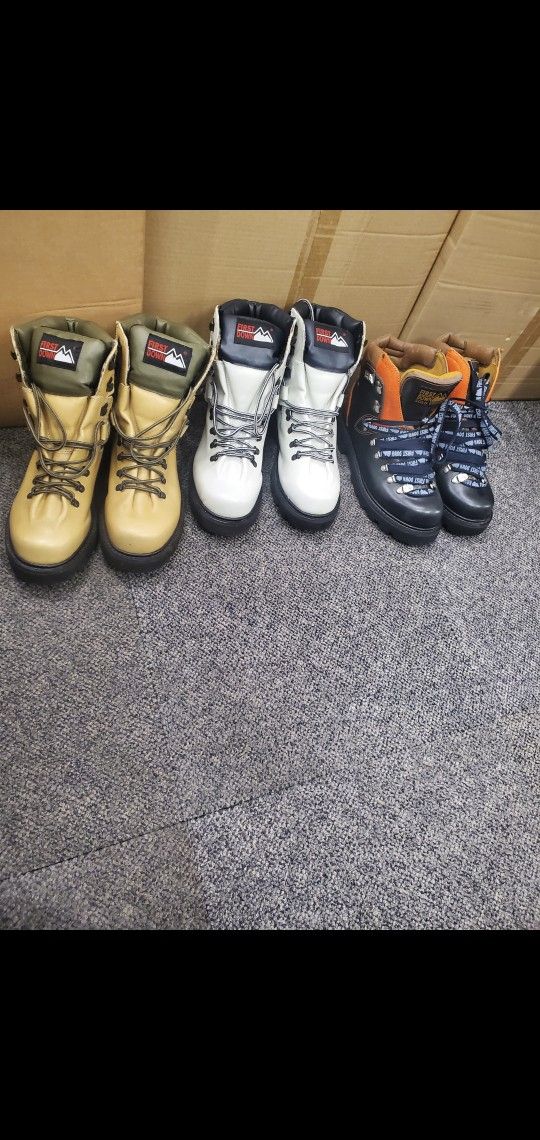 3 PAIRS OF RARE VINTAGE FIRST DOWN BOOTS SIZES 10 1/2M $100 APAIR