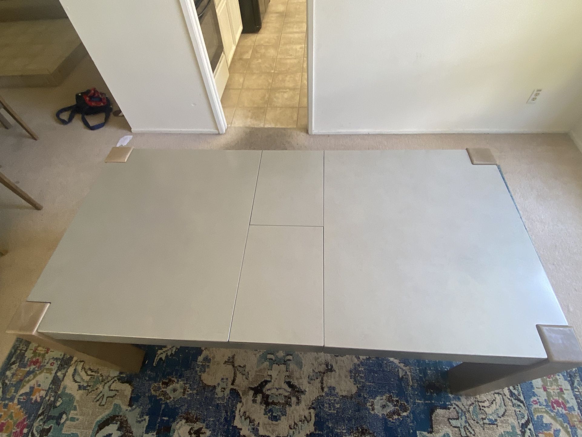 Wood Dining Table with Leaf 42x72 (60 w/o)