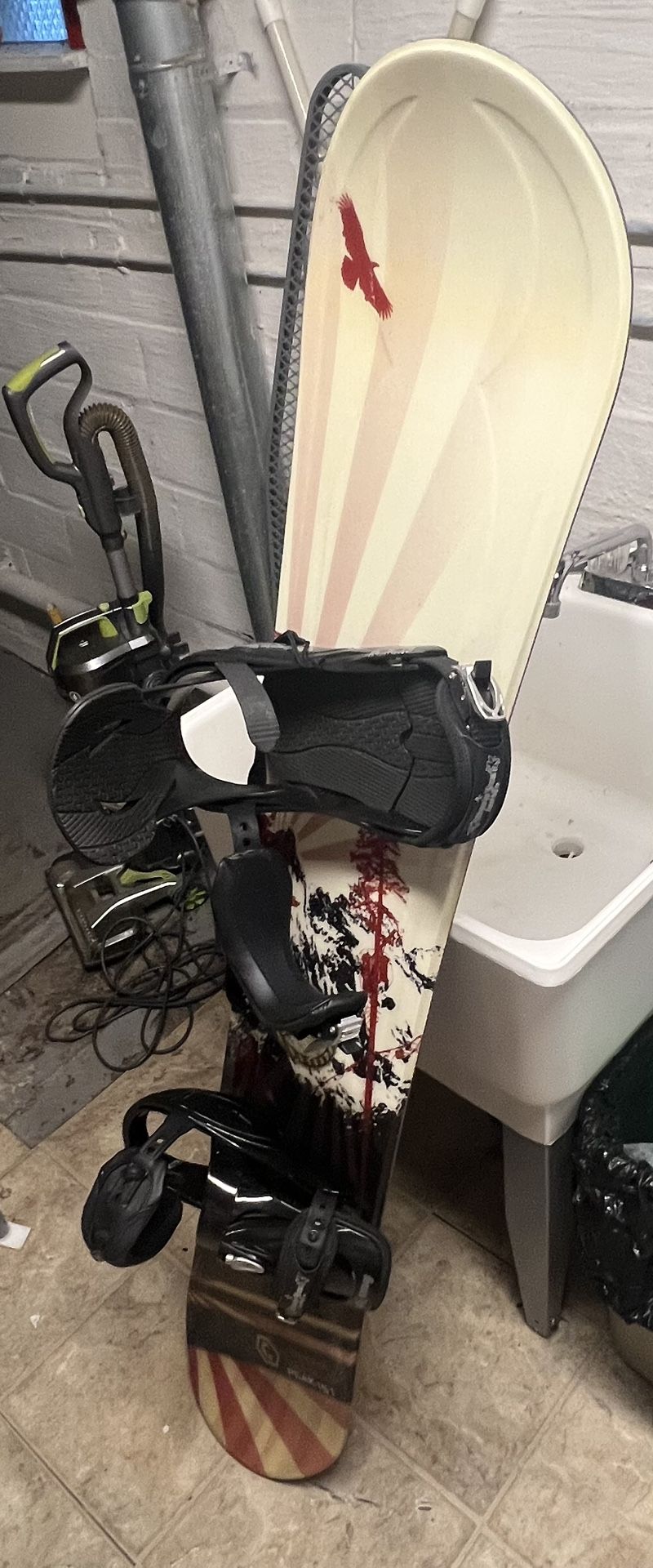 Burton Like New Snowboard And Boots