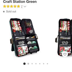 TreeKeeper Deluxe Gift Wrap and Craft Station Green