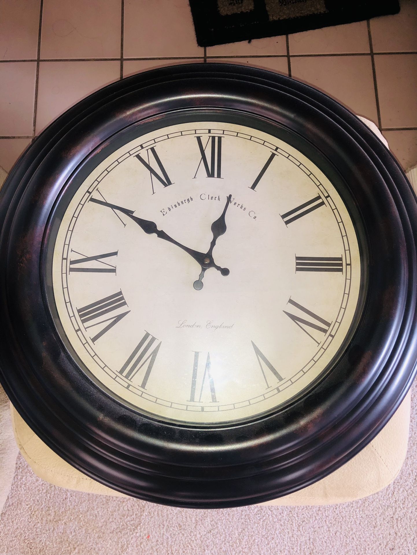 22”X22” Mahagony Clock