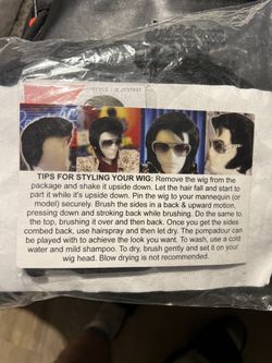 ELVIS WIG with SIDEBURNS