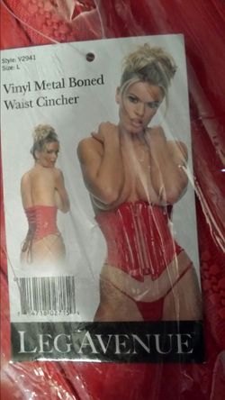 High quality vynil leg avenue corset