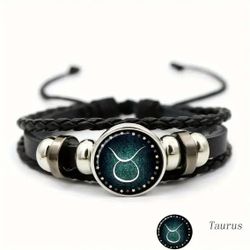 Vibrant Taurus Sign Bracelet For Men 