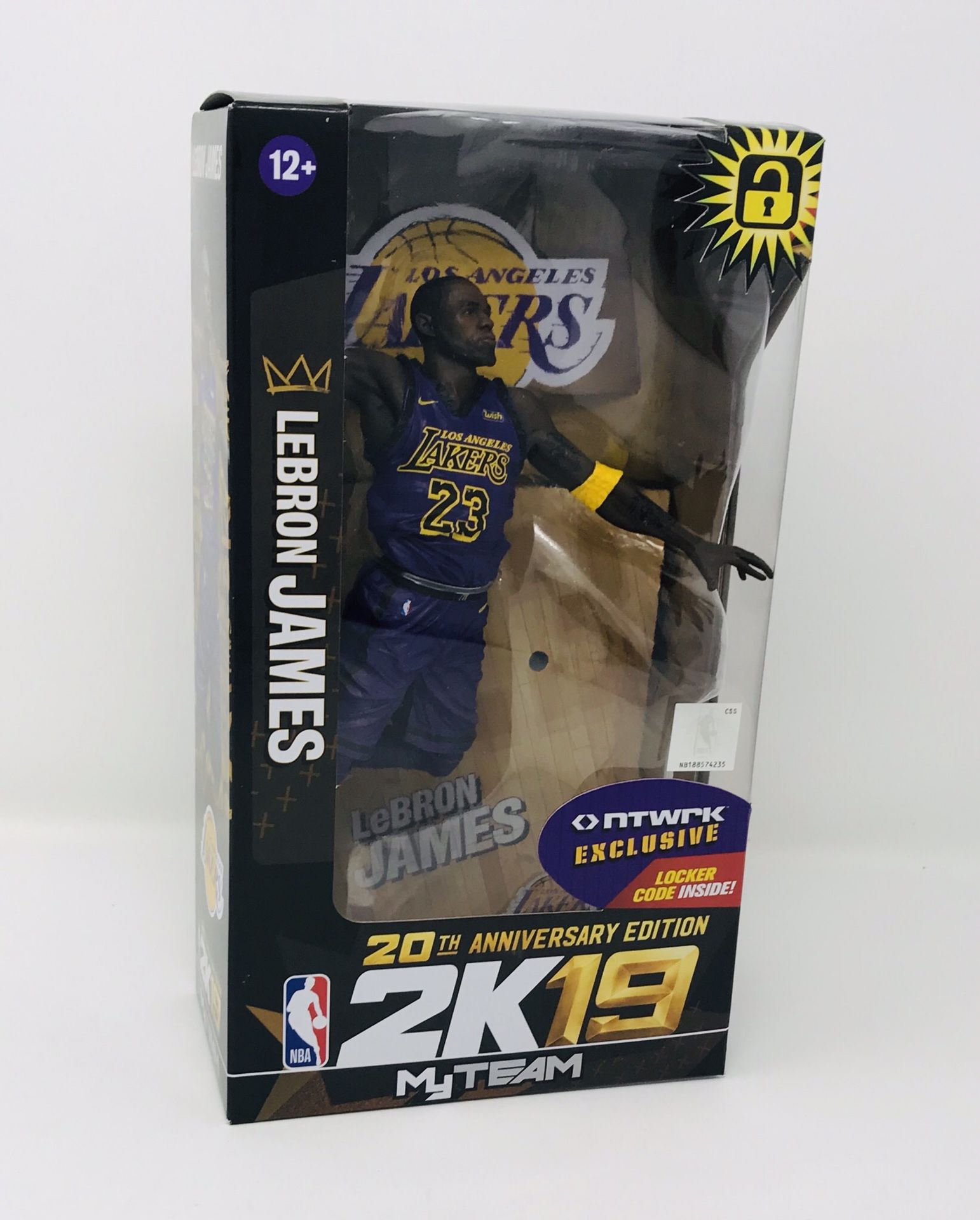 LEBRON JAMES NBA 2K19 FIGURE x McFarlane LA LAKERS RARE 20th ANNIV NTWRK Toy