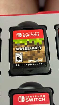 Nintendo switch game minecraft mojang cartridge