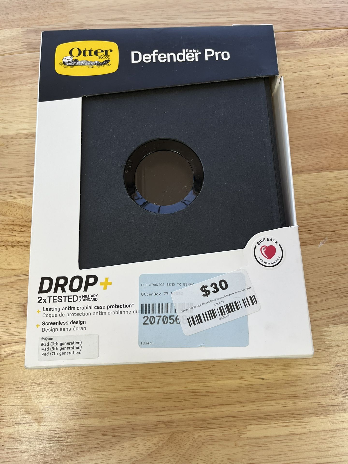 Defender Pro Otter Box iPad 9,8,7 Th Gen