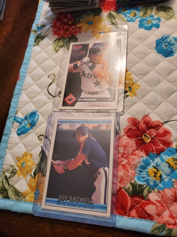 Jeff Bagwell Baseball Cards Lot