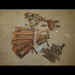 Vintage Wooden Clamps