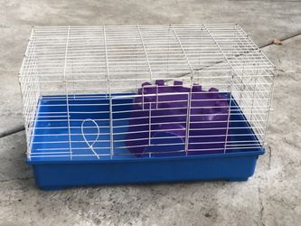 Rabbit cage with little house/hut 35$