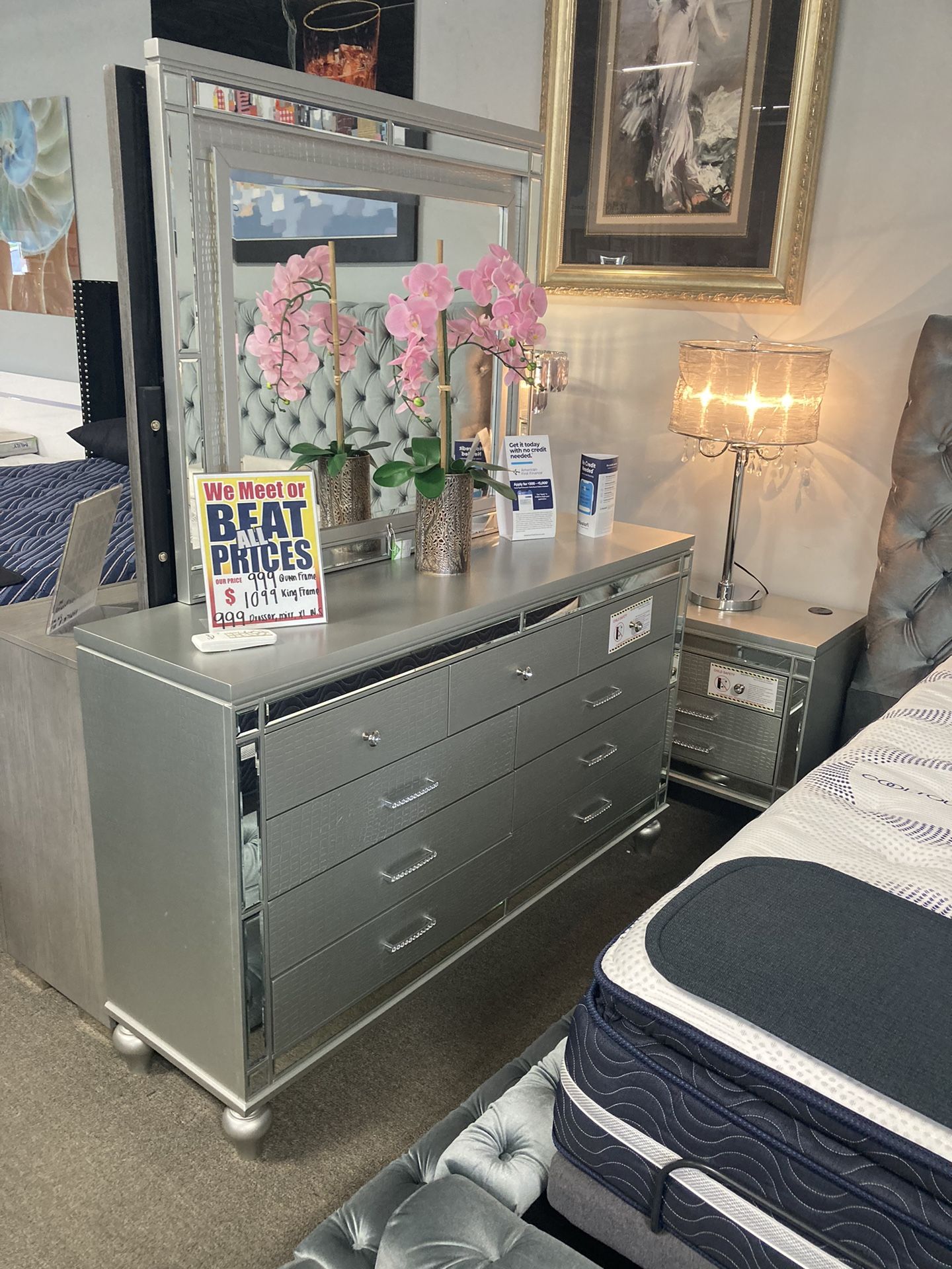 Dresser Mirror Nightstand! $999! Easy Financing! β¨π±π