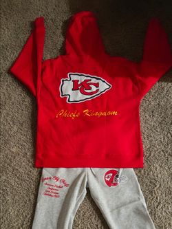 Ultra Game Kansas City Chiefs Hoodie & Joggers Set - Unisex (M Hoodie / XS Pants)