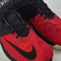 Nike Red and Black Fly By II Size 10     Nike Fly By II Size 10 - AJ5902-006 Color - Red,Black,White Shoes